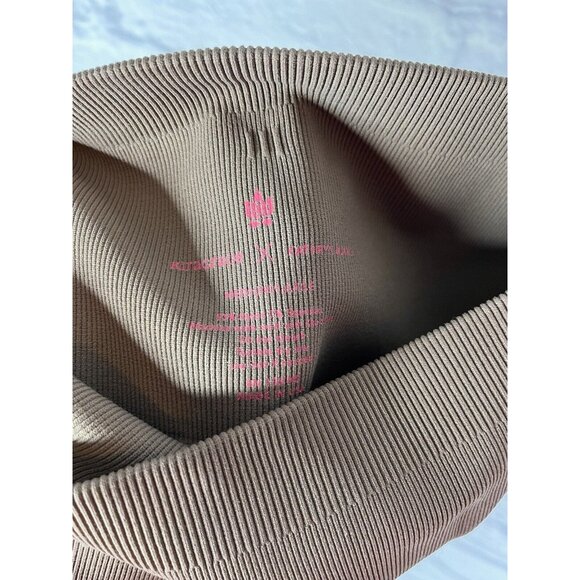 KIRA GRACE X KATHRYN BUDIG Women's Light Brown Athletic Leggings M/L - Picture 3 of 4